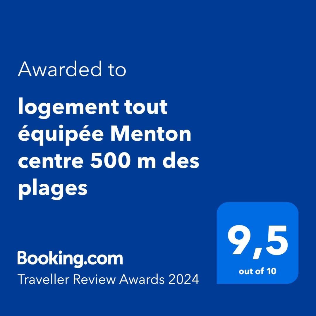 logement tout équipée Menton centre 500 m des plages Exterior foto